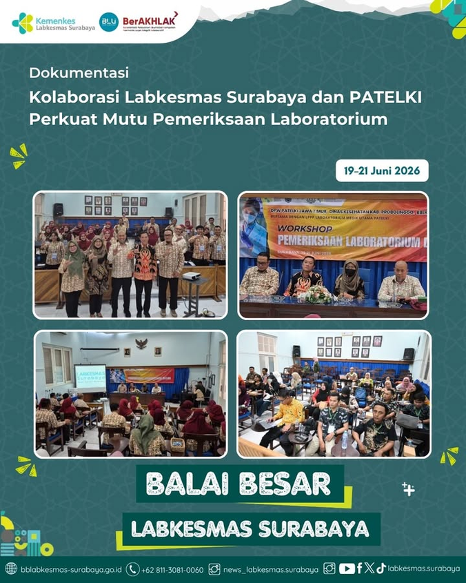 Kolaborasi Labkesmas Surabaya dan PATELKI Perkuat Mutu Pemeriksaan Laboratorium